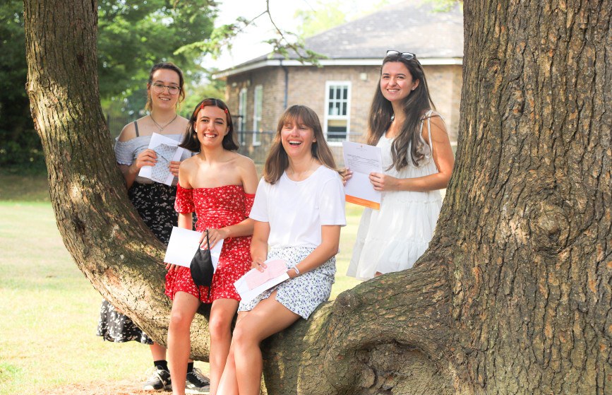 3 A Stars A Level Results Francesca Arlett, Esme Godkin, Natasha Arbon-Stuckle and Cathryn Barton