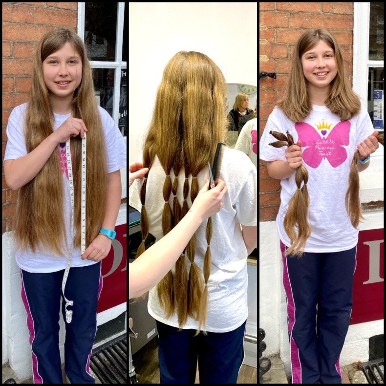 Annabelle Sponsored Haircut for The Little Princess Trust