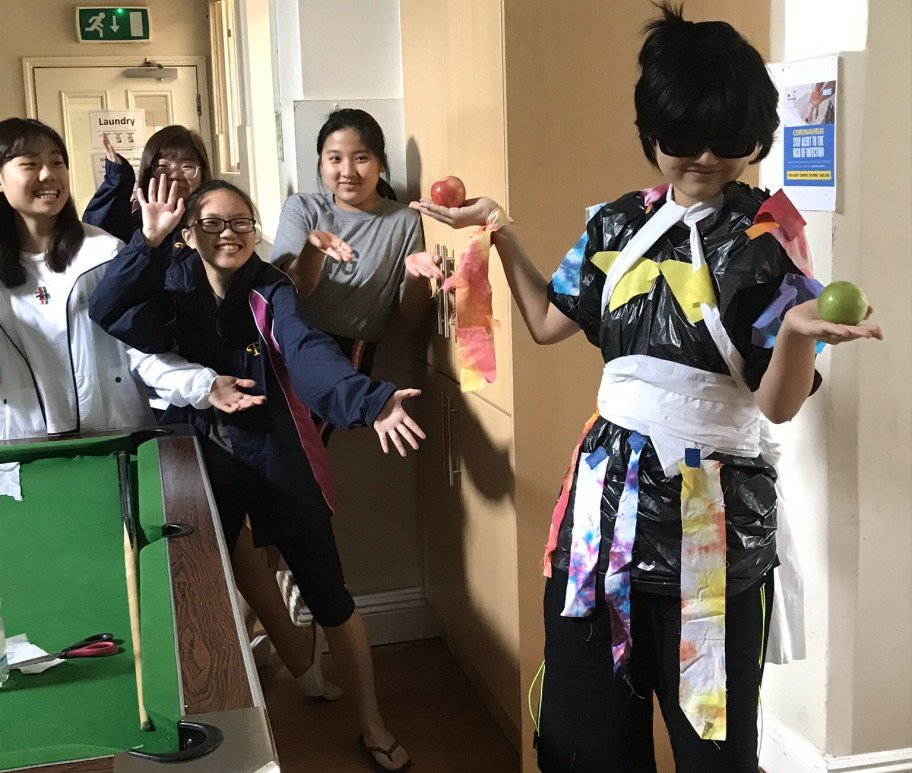 Bin Bag Fashion Show in Boarding at Burgess Hill Girls