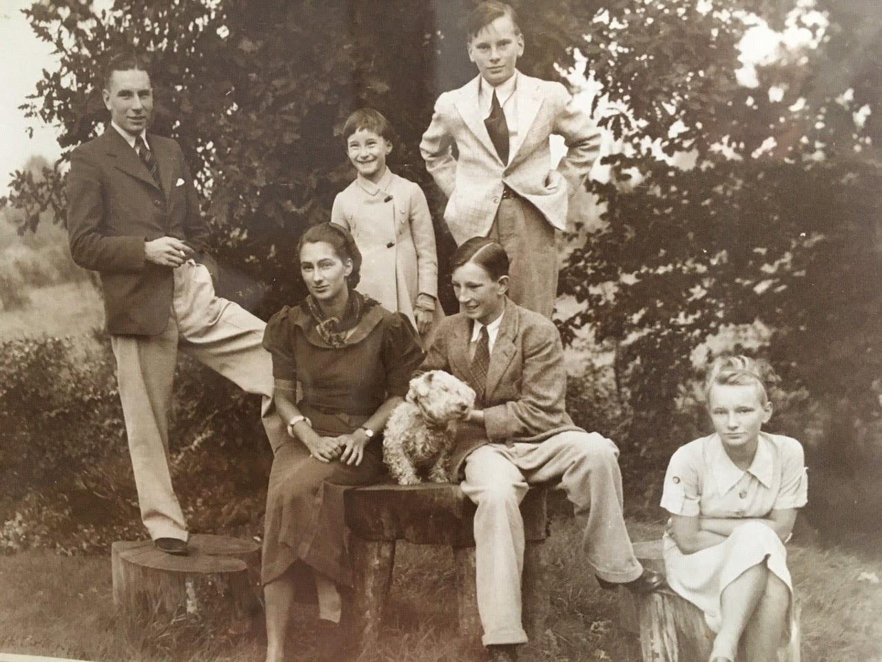 Neil, Mona, Angela, Alistair, Hector and Sheila. Circa 1936