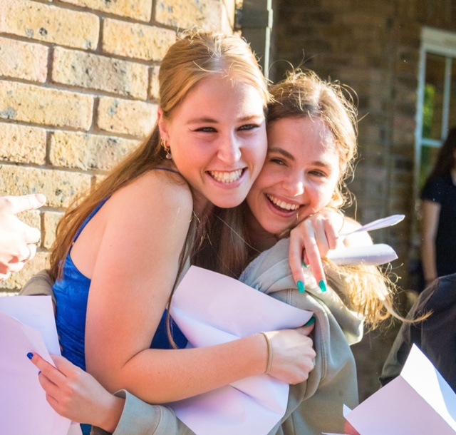 Students Celebrating 2022 A Level Results - Burgess Hill Girls