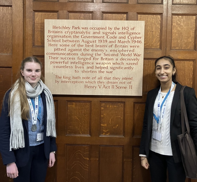 Burgess Hill Girls Win Silver Medals In National Cipher Challenge Ashana Lucia Bletchley Park