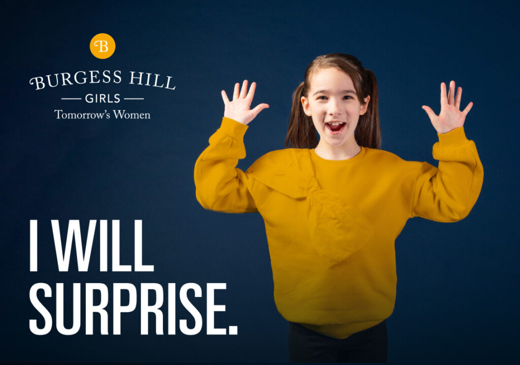 Burgess Hill Girls Ad I Will Surprise May 2024