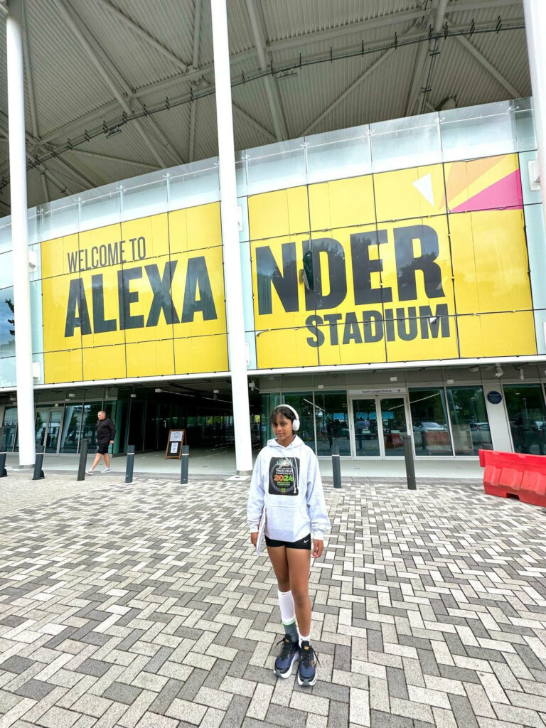 Sanaya at Alexander Stadium Birmingham
